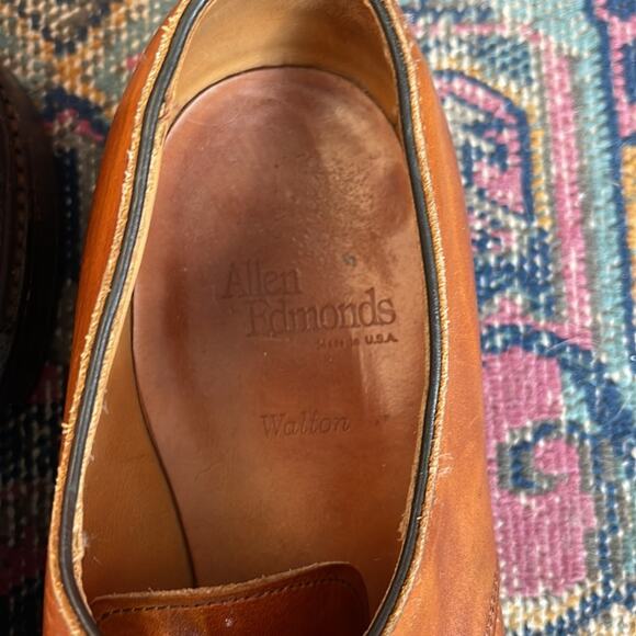 Allen Edmonds Walton leather lace up dress shoes sz 9.5 D main image 2